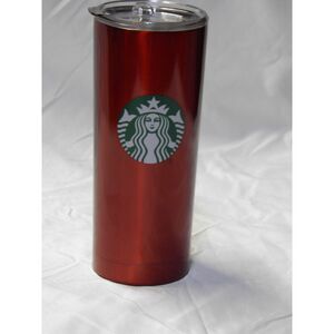 Starbucks 2021 Bright Red Stainless Steel 20oz Travel Cup W/Lid Hot/Cold
